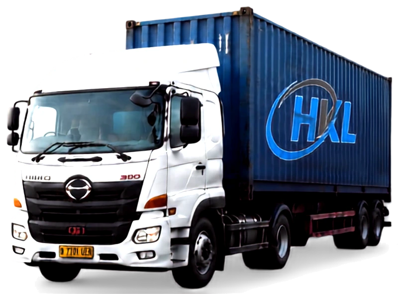 Armada truk kontainer HKL